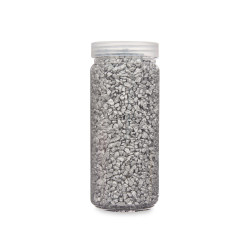 POT PIERRE 2 5 MM MÉTALLISÉE 700G ARGENT
