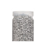PEDRAS DECORATIVAS METALIZ 2 5 MM 700G PRATEADAS