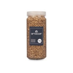 2 5 MM METALLIZED STONE JAR 700G GOLD