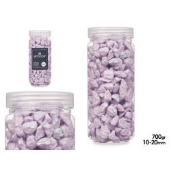 BARATTOLO PIETRA 10 20 MM METALLIZZATO 700G LILLA