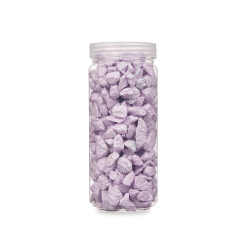 PEDRA DECORATIVA 10 20 MM METALIZADO 700G LILÁS