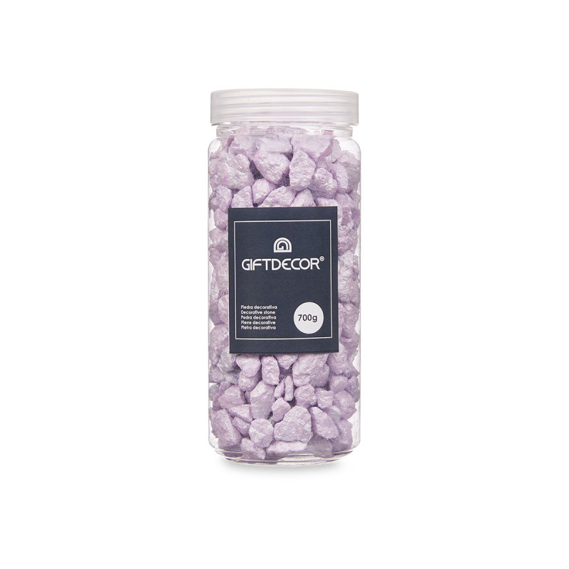 10 20 MM METALLIZED STONE JAR 700G LILAC