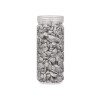 10 20 MM METALLIZED STONE JAR 700G SILVER