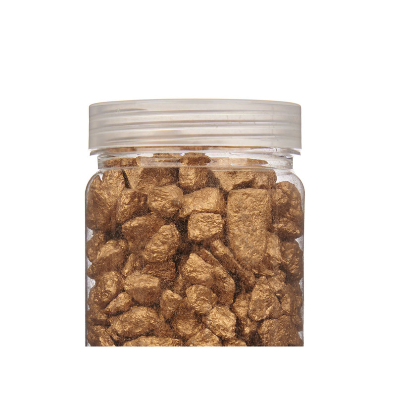 BARATTOLO PIETRA 10 20 MM METALLIZZATO 700G ORO