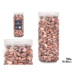 PEDRAS DECORATIVAS 10 20 MM 700G AVERMELHADAS