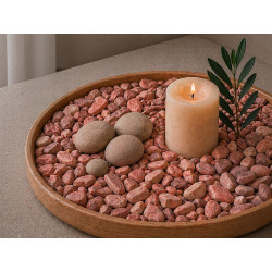 PEDRAS DECORATIVAS 10 20 MM 700G AVERMELHADAS
