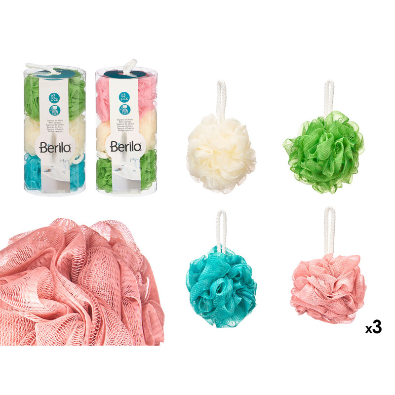 SET 3 PZ POMPON BAGNO PVC SCATOLA 4 COL ASSORTITI