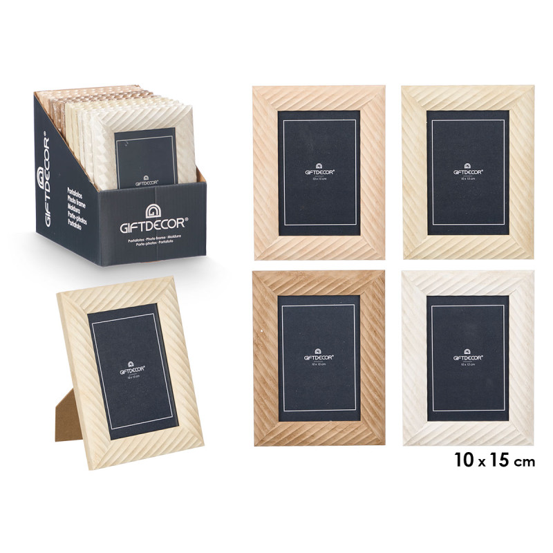 WAVY PHOTO FRAME 10X15 ASSORTED 4