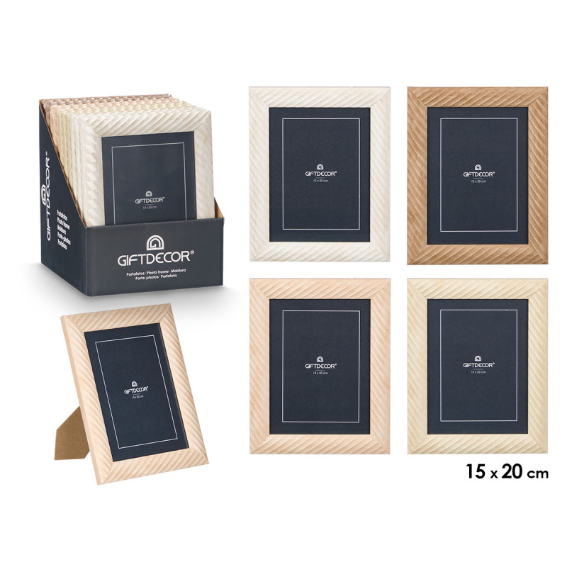 WAVY PHOTO FRAME 15X20 ASSORTED 4