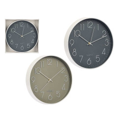 ROUND CLOCK 30CM SIMPLE ASSORTED 3