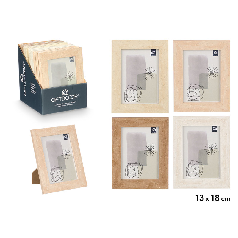 CADRE PHOTO EFFET PIERRE 13X18 ASSORT 4