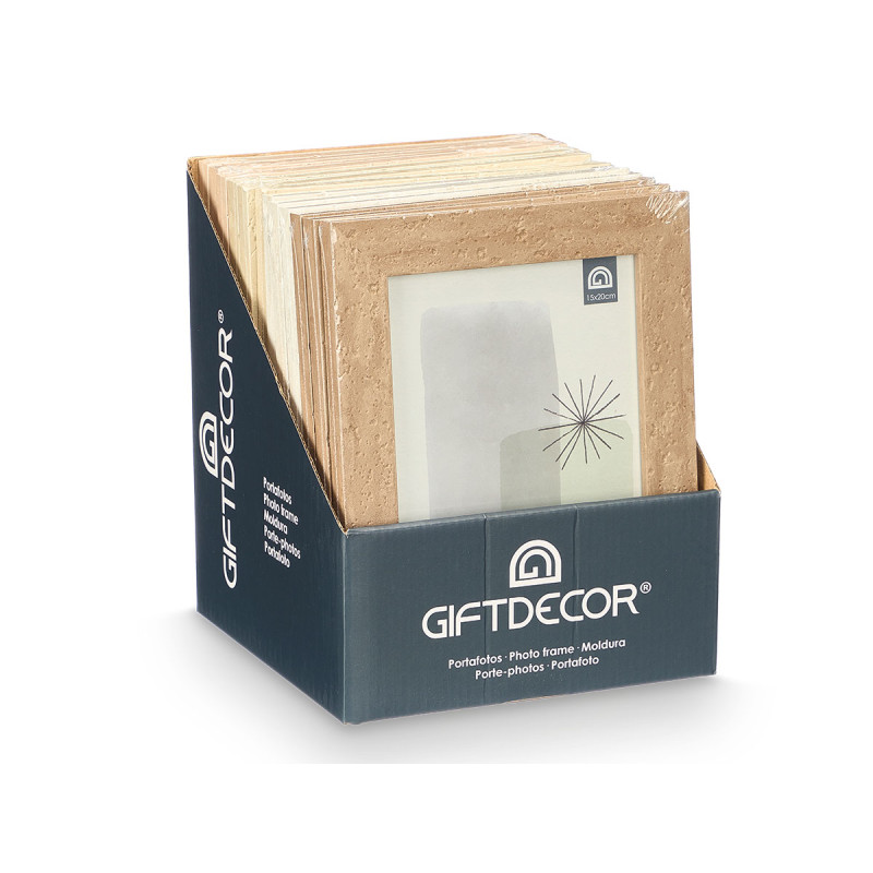 CADRE PHOTO EFFET PIERRE 15X20 ASSORT 4 