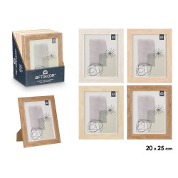 PHOTO FRAME STONE EFFECT 20X25 ASSORTED 4