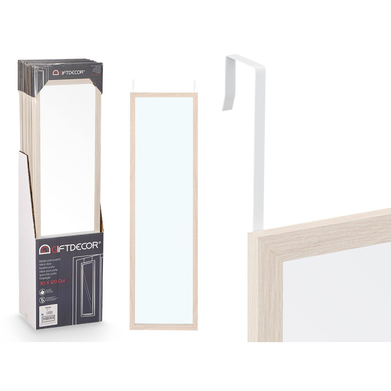 WHITE DISTRESSED  DOOR MIRROR 30X120CM