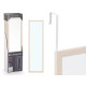 MIROIR DE PORTE BLANC ANTIQUE  30X120CM
