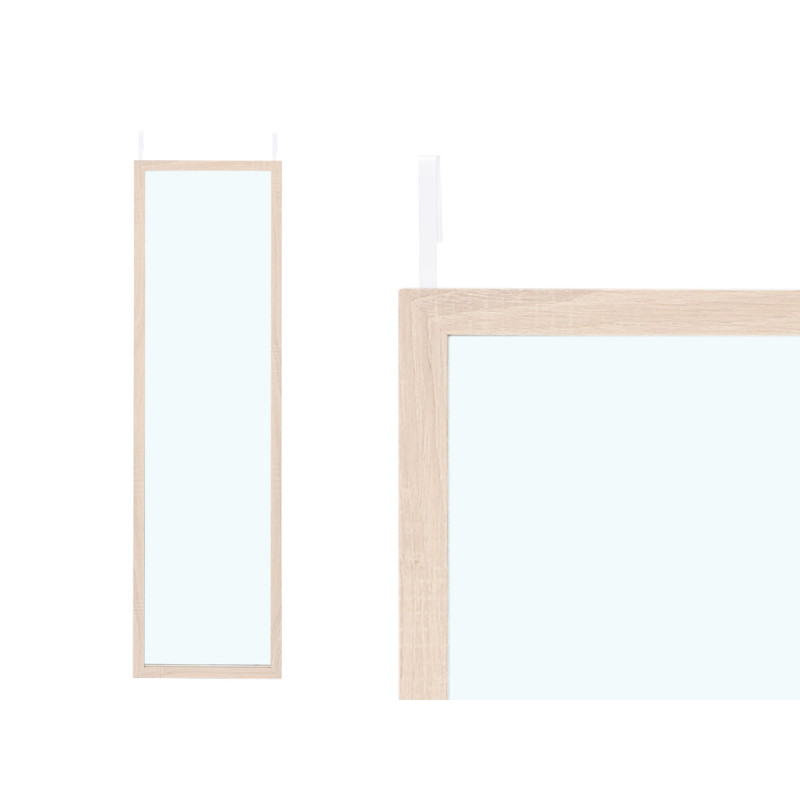 MIROIR DE PORTE BLANC ANTIQUE  30X120CM