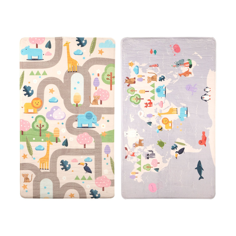 TAPIS ANIMAUX  ASSORT 2 80X140CM