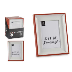 WHITE AND RED PHOTO HOLDER 13X18
