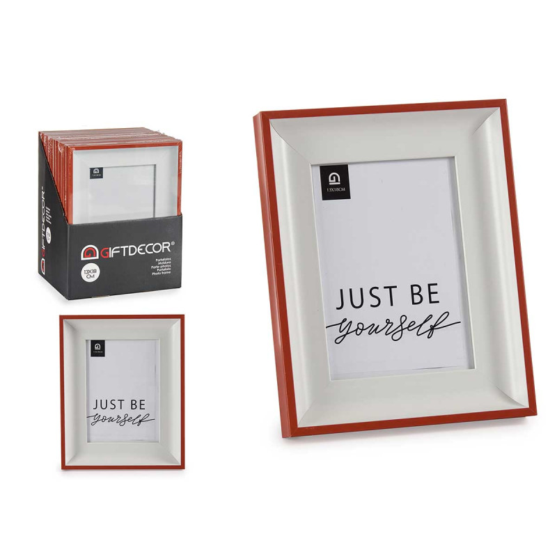 WHITE AND RED PHOTO HOLDER 13X18