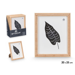 CADRE PHOTO NATUREL BOULES 20 X 25 CM