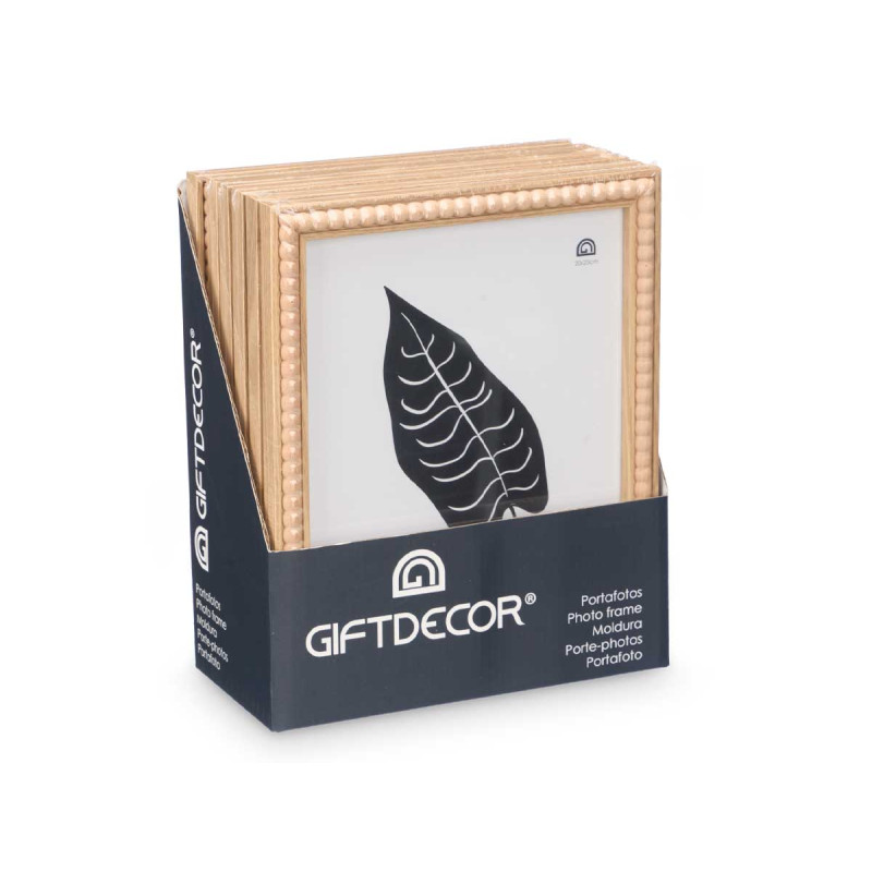 CADRE PHOTO NATUREL BOULES 20 X 25 CM