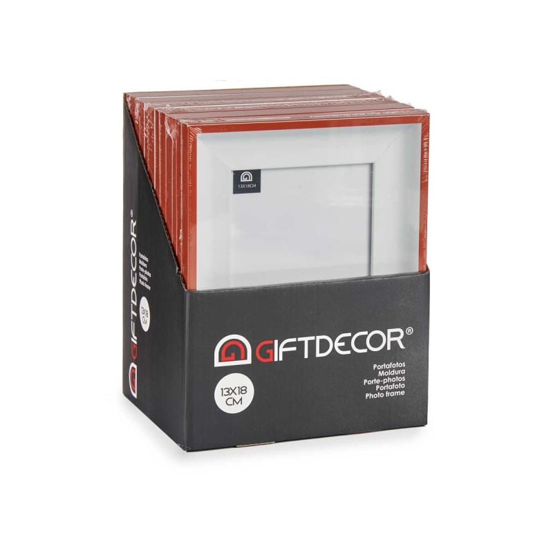 WHITE AND RED PHOTO HOLDER 13X18