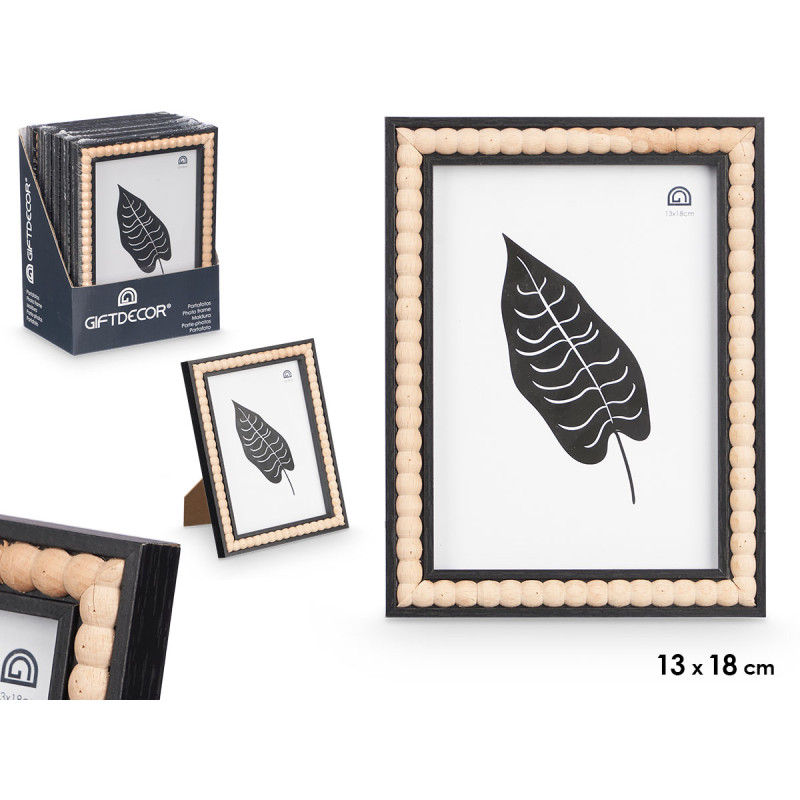 BLACK BALL PHOTO FRAME 13 X 18 CM