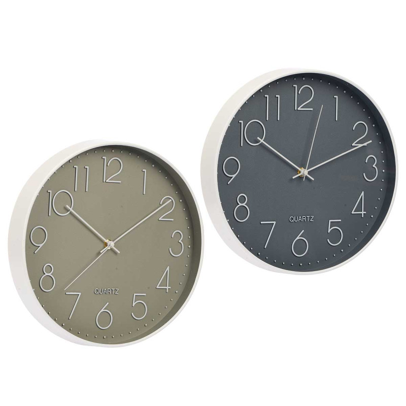 RELOJ REDONDO 30 CM SENCILLO SURT 2 