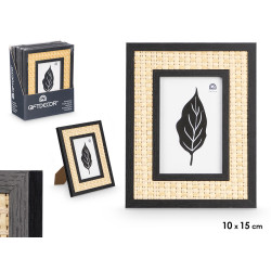 PORTAFOTOS NEGRO CUERDA 10 X 15 CM