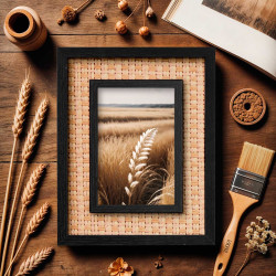 PORTAFOTOS NEGRO CUERDA 10 X 15 CM