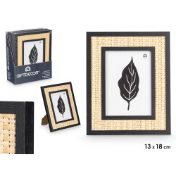 CADRE PHOTO NOIR CORDE 13 X 18 CM 