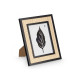 MOLDURA COR PRETA CORDA 15 X 20 CM