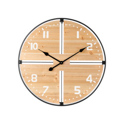 HORLOGE MURALE BOIS 60 CM
