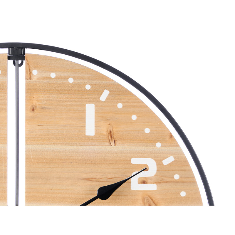 HORLOGE MURALE BOIS 60 CM