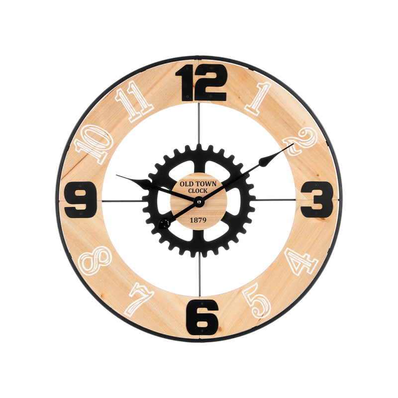 OROLOGIO PARETE INGRANAGGIO METALLO 60CM