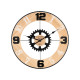 HORLOGE MURALE ENGRENAGE METAL 60 CM