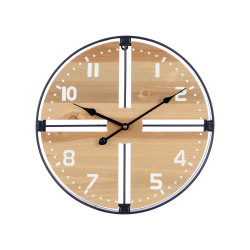 WOODEN WALL CLOCK 40CM