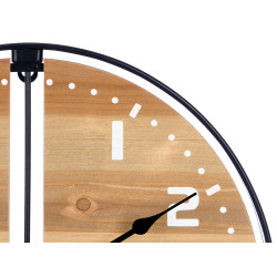 HORLOGE MURALE BOIS 40 CM