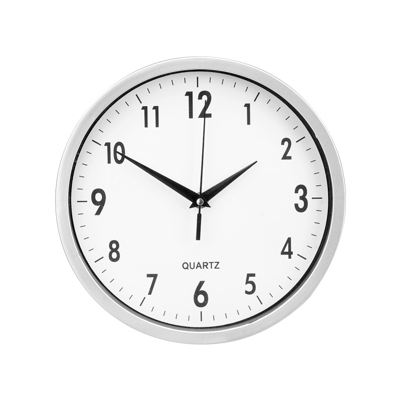 RELOJ REDONDO GRIS