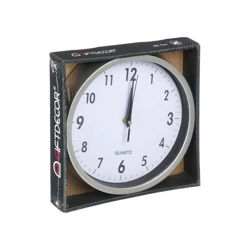 ROUND GRAY CLOCK