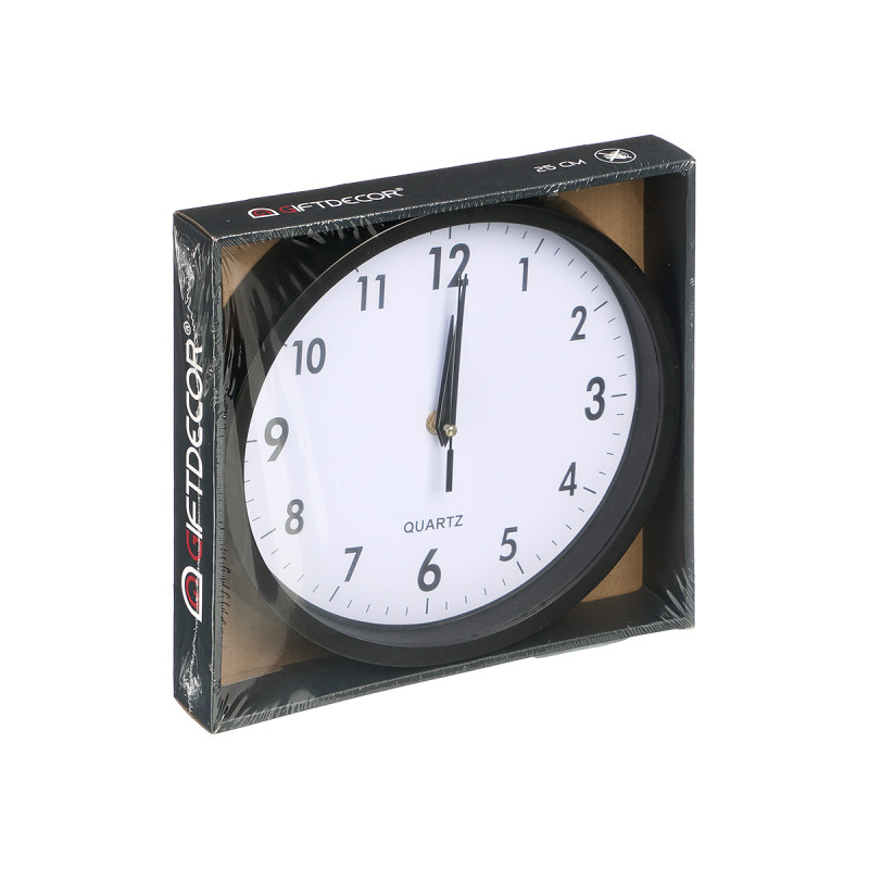 HORLOGE ROND NOIR