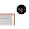 WHITE AND RED PHOTO HOLDER 20X25