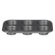 MOLDE RECTANGULAR ACERO 6 HUECOS GRIS