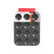 GREY RECTANGULAR 12CUP MUFFIN PAN