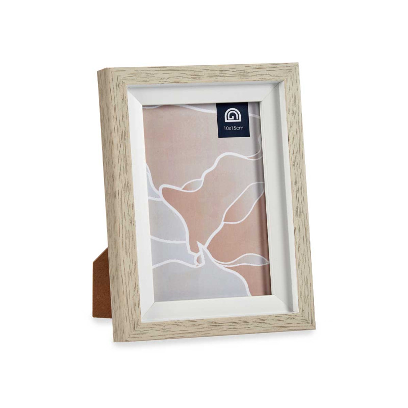 PORTEPHOTO NATUREL REBORD BLANC 10X15CM