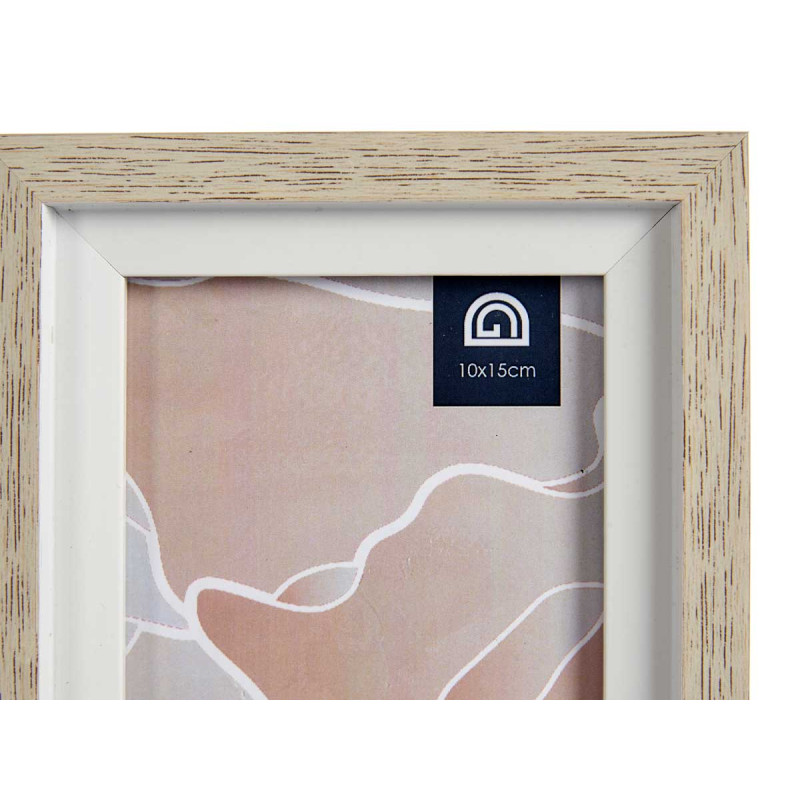 PORTEPHOTO NATUREL REBORD BLANC 10X15CM