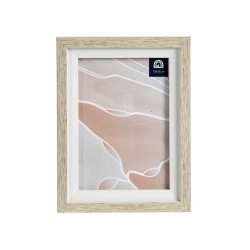 MOLDURA NATURAL BORDA BRANCA 13X18CM 