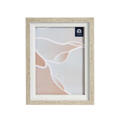 PORTAFOTOS NATURAL BORDE BLANCO 15X20CM