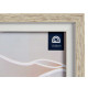 MOLDURA NATURAL BORDA BRANCA 15X20CM 