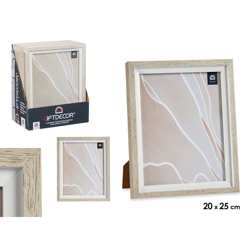 20X25CM WHITE EDGE NATURAL PHOTO HOLDER